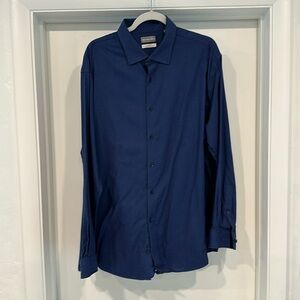 Michael Kors Regular Fit Airsoft Stretch. XXL / 18.5 34/35 Dark blue